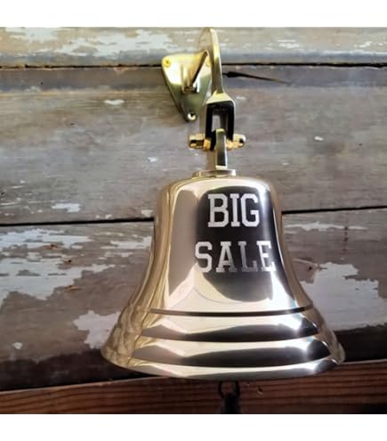 Cloche Nautique En Laiton Brossé 3 Pouces – Décor Marin Vintage, Son Puissant, Pour Mur Ou étagère