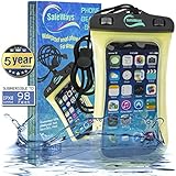 SafeWays iPhone Waterproof Case - Stylish - Incredibly Easy To Seal Securely - Compatible With All Phone Models, Samsung, HTC, Sony, Nokia and more Up To 7 - 5 Year Warranty
