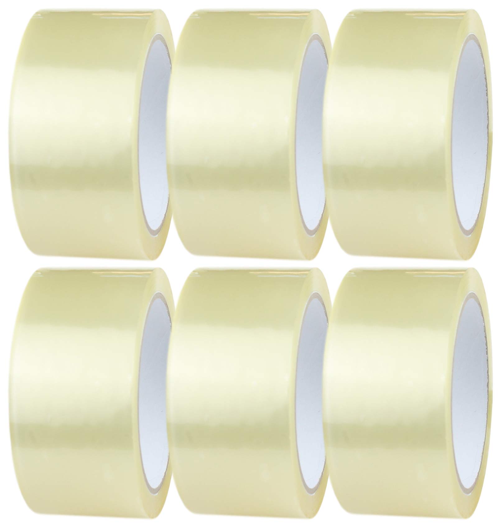 Crimson Starfish Clear Tape 6 Rolls of 48mm x 66m Clear Tape Rolls | Clear Packaging Tape for Packing Parcels, Boxes, Cartons, Postage, Moving House | Adhesive Clear Packing Tape | Transparent Tape