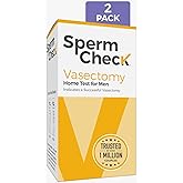 SpermCheck Vasectomy Home Test Kit - Check Sperm Count Post Vasectomy - 2 Pack - Easy to Read, Private - 98% Accuracy - FSA H