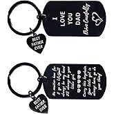 Gosknor Drive Carefully Dad Keychain from Daughter, I Love You Dad Gifts Key Chains Fathers Day Meaningful Present