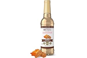 Matteo's Barista Style Sugar Free Coffee Syrup - Coffee Flavoring Syrup with No Sugar, Keto-Friendly, Sweet Flavour & Syrups 