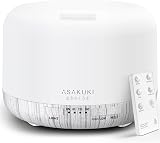 ASAKUKI 500ml Essential Oil Diffuser with Remote Control 5-in-1 Ultrasonic view 1