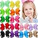 15Pcs 4.5 Inch Hair Bows For Girls Grosgrain Boutique Bows Alligator Clips For Teens Babies Toddlers Children Kids Teens Headbands