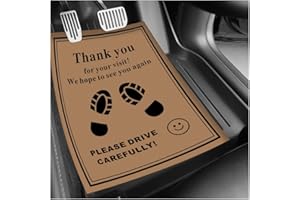 LSKASELUE Lot de 50 tapis de sol en papier pour voiture, 40,6 x 50,8 cm, protection temporaire pour voiture, camion, SUV (jau