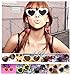 VANKER 1X Hot Pink Fashion Cute Women Lady Girl Oversized Heart-Shaped Plastic Frame Retro Sunglasses Eyeglasses Glasses