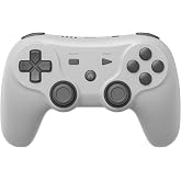 Retro Fighters Defender Pro Wireless Controller for PS1, PS2, PS3, Switch, &amp; PC | 2.4GHz &amp; Bluetooth (Classic Gray)