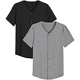 Latuza Men's Bamboo Viscose Button Down Pajama Shirt 2 Pack