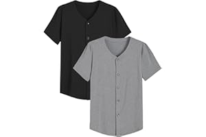 Latuza Men's Bamboo Viscose Button Down Pajama Shirt 2 Pack