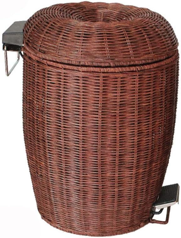 NMBCon Cubierta de Mimbre removible con Efecto de Mimbre Papelera de