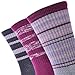 SOLAX Merino Wool Hiking & Walking Socks for Women Crew Trekking, Outdoor, Cushioned, Breathable 3 Pack(M, Asst57)