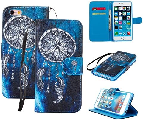 iPhone 6/6S Case – Segro Flip Leather Wallet Case Stand Cover with Credit Card Holder for iPhone 6S / iPhone 6, Campanula