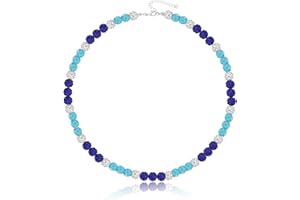 KLIFOWDY Baseball Necklace, Baseball Bead Necklace, 14/16/18/20/22+2" Adjustable Baseball Necklace for Boys Men, lce Collection Necklace, Baseball Bling Necklace, Inspired Sports Jewelry Gift