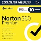 Norton 360 Premium Antivirus, 10 Devices, Auto-Renews [Download] | Includes AI Scam Protection, Advanced VPN, Dark Web Monitoring, &amp; PC Cloud Backup