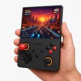 Zvtacix GB45V Black Retro Handheld Video Game Console, 4.5-Inch IPS Display, 128GB Storage, 23,000+ Games, 30+ Emulator Support, Vibration Feedback, Dual Joysticks, 4000mAh Battery (Black)