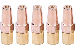 5Pcs Oxy Propane Welding Nozzle Brass Welding Tip for H01-6 Welding Torch