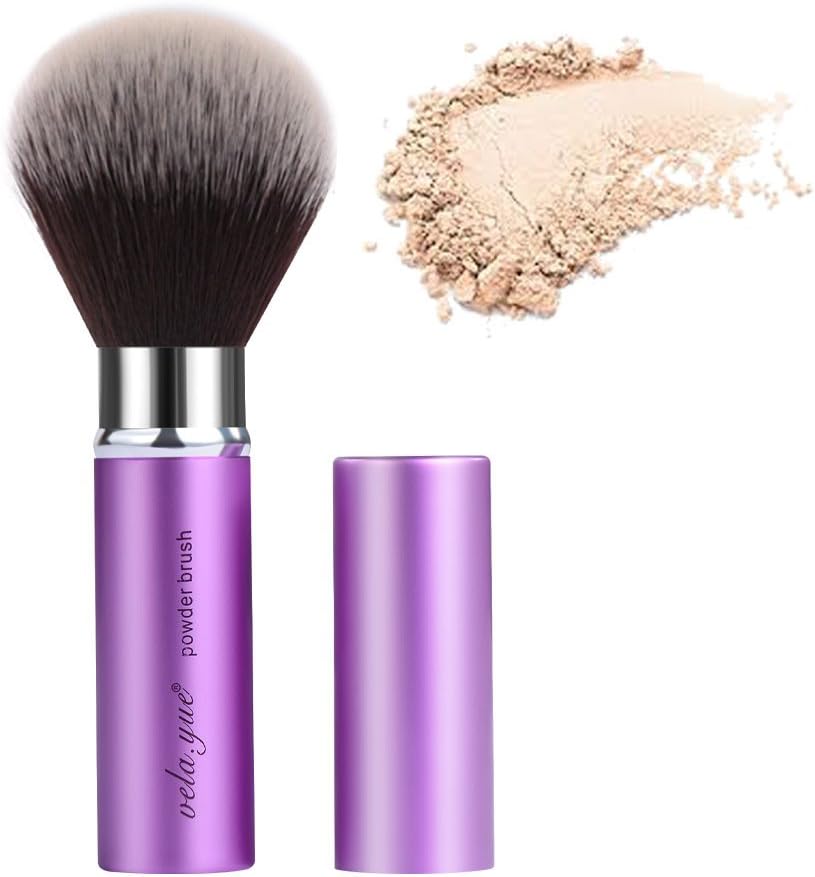 Vela.Yue Retractable Face Kabuki Brush Round Powder Travel Makeup Brushes, 501
