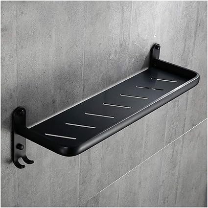 ZhanMa Toallero Baño Ducha Rectangular Plataforma Negro Ducha ...