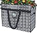 Le Sac Extra Large Heavy Duty Zippered Organizer Storage Tote Bag. Holiday Decor Storage Bag, College Carry Bag, Large Trunk Organizer, Oversized Storage Bag, Camping Laundry Bag (1, Arrow Print)