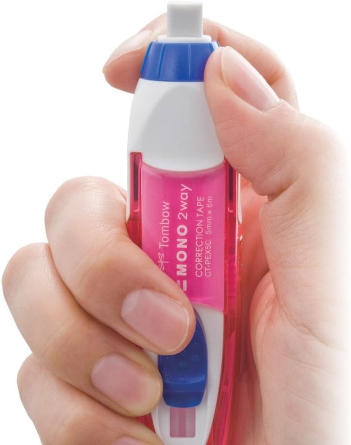 Tombow Mono 2-Way Correction Tape Blue 1-Pack+ Refill 2 Pack: Office Products