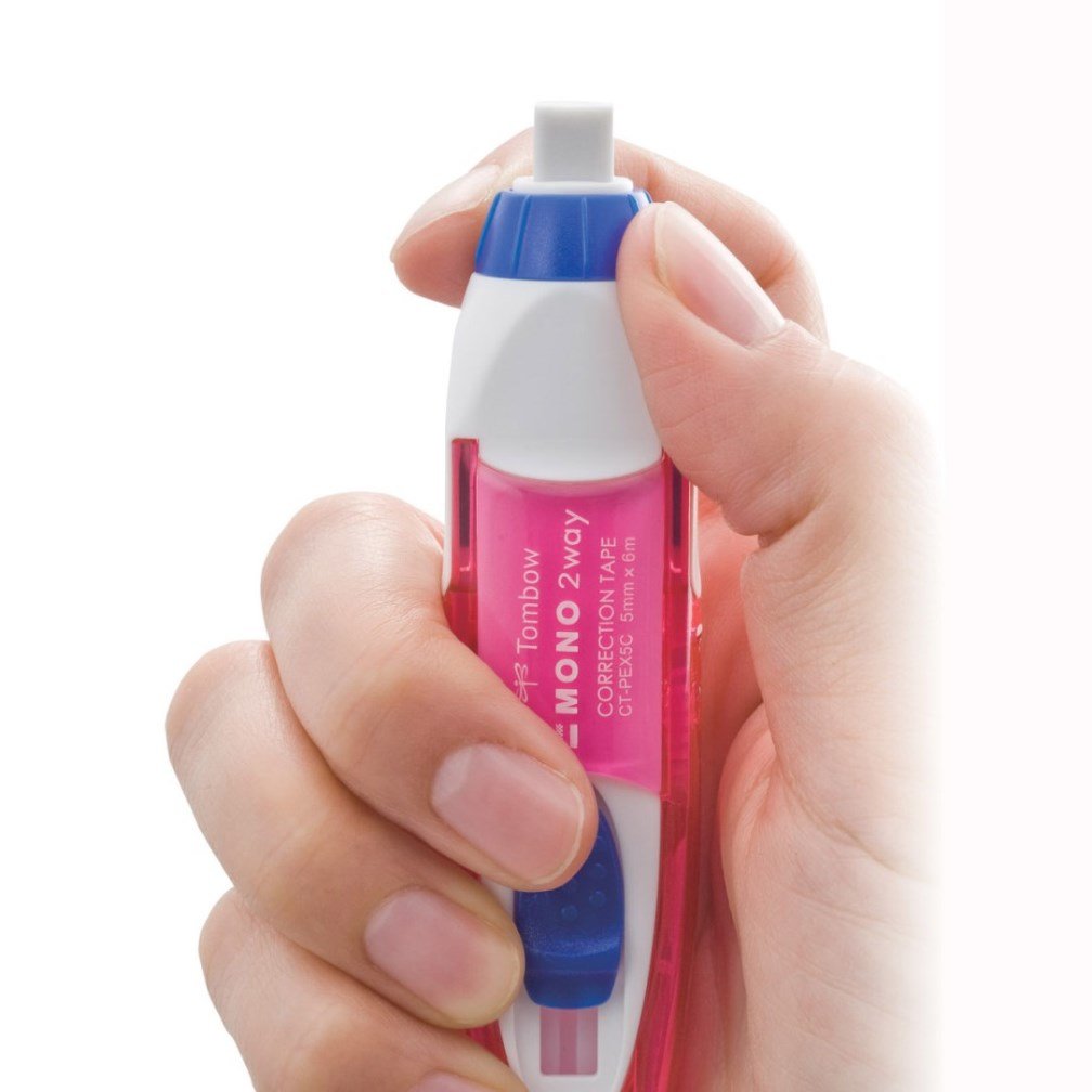 Tombow Mono 2 Way Correction Tape Pink 1 Pack Correction Tape Office Products Swl Nl