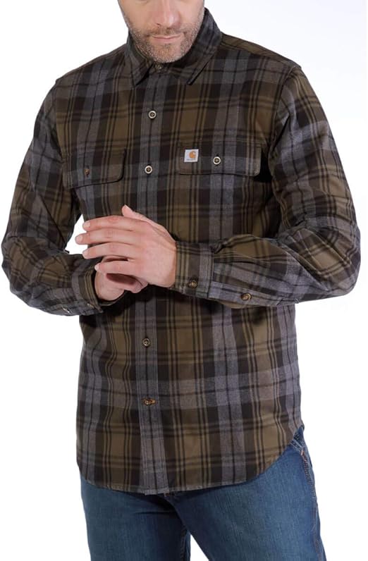 carhartt shirt flanell hubbard longsleeve slim fit