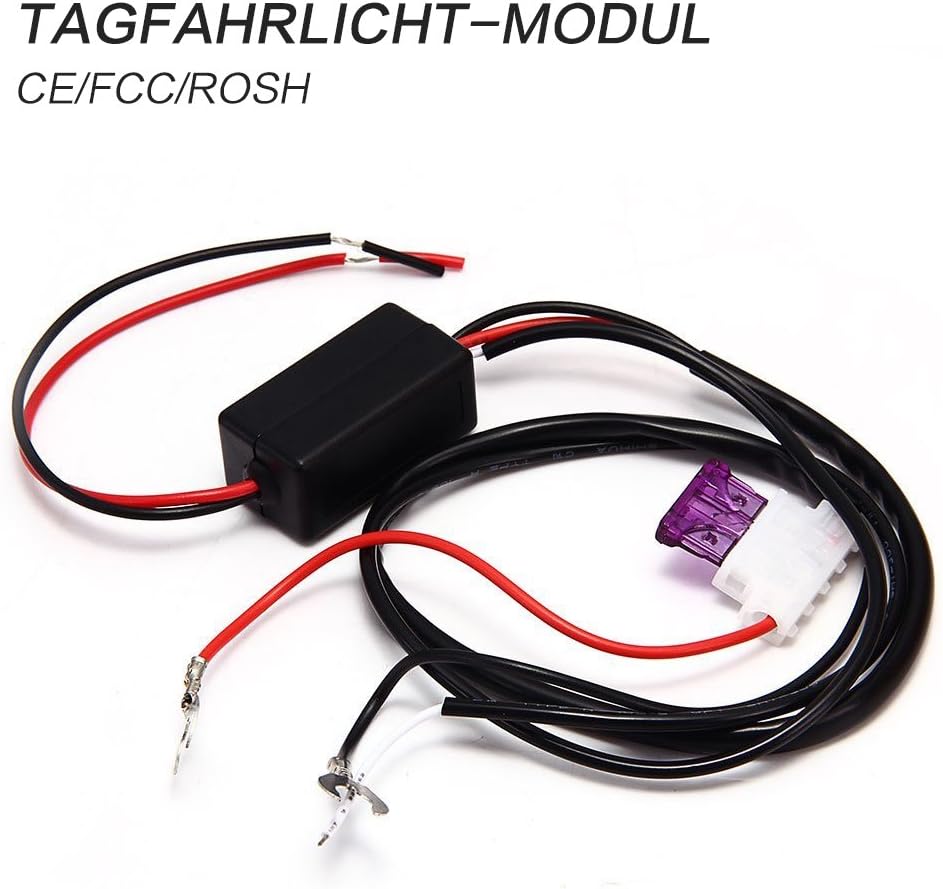 PLC020 CE/FCC/Rosch car LED daytime running light, control module, module controller, On/Off, 5A, 12 V [Energy Class A+]