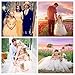 FAYBOX Pageant Wedding Flower Girl Dress Crossed Back Bow Feather Sash Fluffy 4 Gold