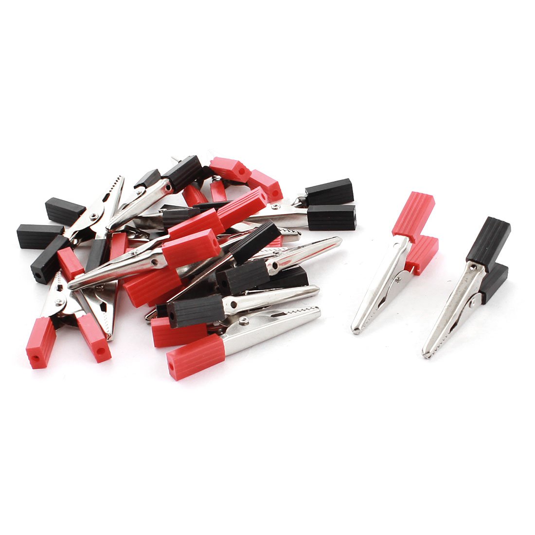 sourcing map 20 Pcs Insulated Crocodile Alligator Clips Clamps for Charge Wire