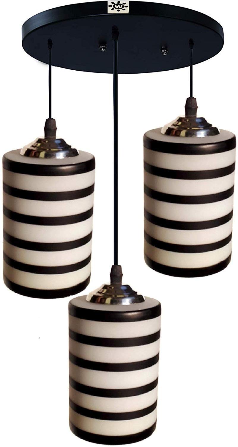 Buy Whiteray Metal 3 Lights Cube Hanging Chandelier With 3 Bulbs