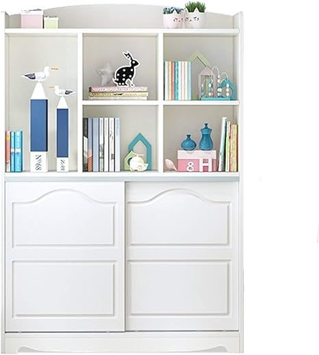 Amazon 本棚 書棚 収納棚 子供の本棚本棚のフロアシェルフシンプル現代学生本棚リビングルーム収納キャビネット 玄関収納 鞄収納 衣類収納 漫画 雑誌 小説 コミック 組み立て式 色 White Size 137x30x103cm 本棚 オンライン通販