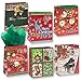 12 Christmas Large Gift Bags Bulk Holiday Assortment with Handles and Tags for Wrapping Gifts for Women and Kids by Gift Boutique