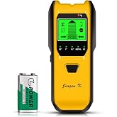 Stud Finder Wall Scanner, 5 in 1 Multifunction Stud Locator with Upgraded Smart Sensor, HD LCD Display and Audio Alarm for The Center &amp; Edge of Metal, Studs, AC Wire, and Pipe Detection (Lemon)