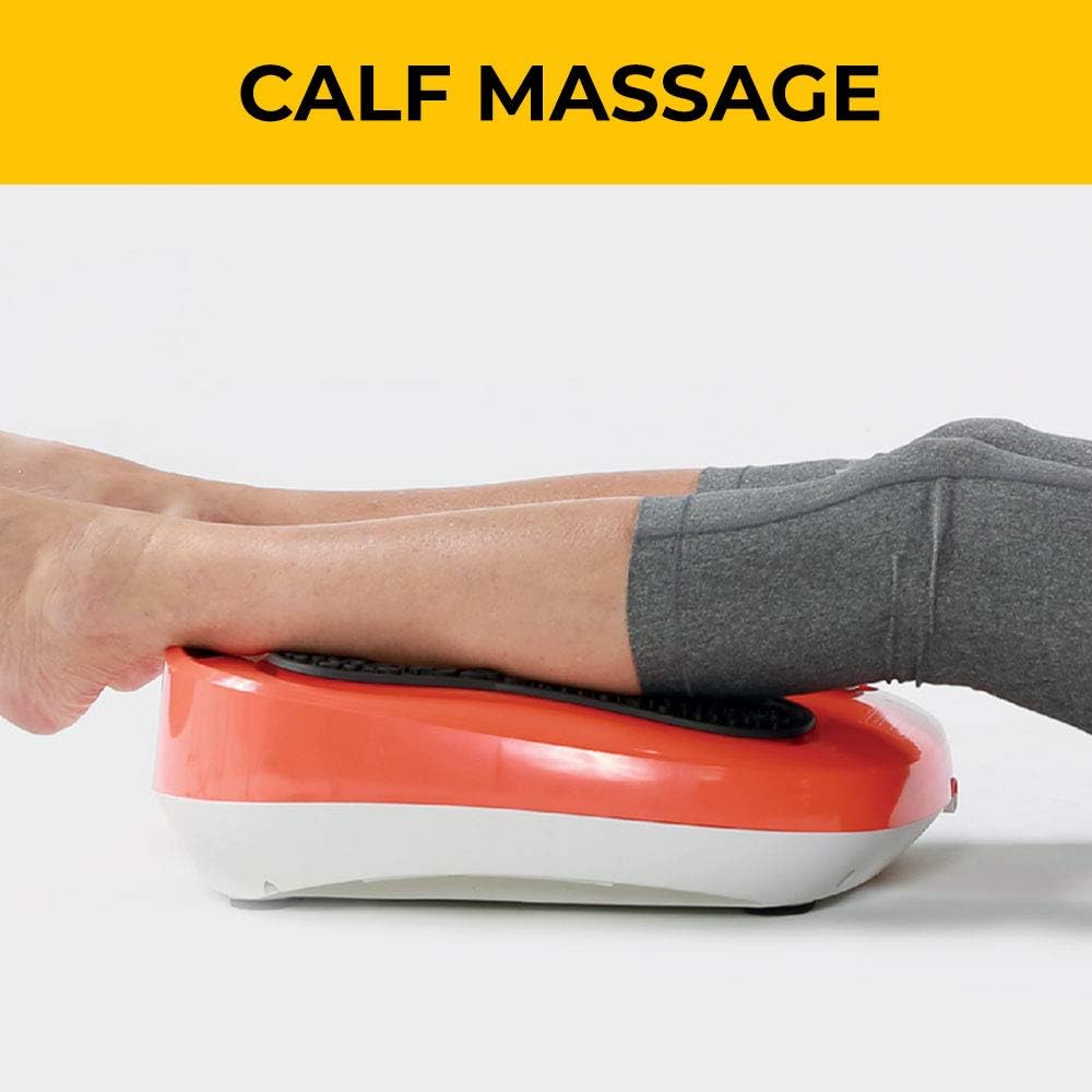 Power Legs Vibration Plate Foot Massager Platform with Rotating Acupressure Heads Multi Setting Electric Foot Massager with Remote Control: Health & Personal Care