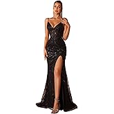 Formal Evening Gown Elegant Cocktail Dresses for Women Long V Neck Sequin Embroidered Tulle Backless Wedding Guest Prom Dress
