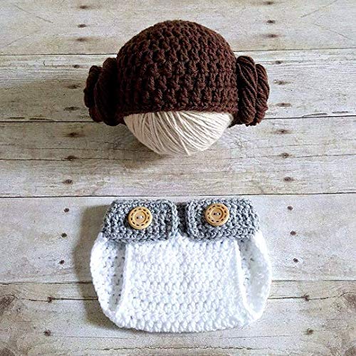 princess leia baby hat