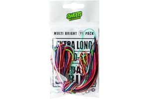 SWEETS KENDAMAS Kendama String Pack, 11 Colors with Spinner Beads, 100% Cotton, 27.5" Long, Cut to Size, for Kendama Beginners and Pro Players