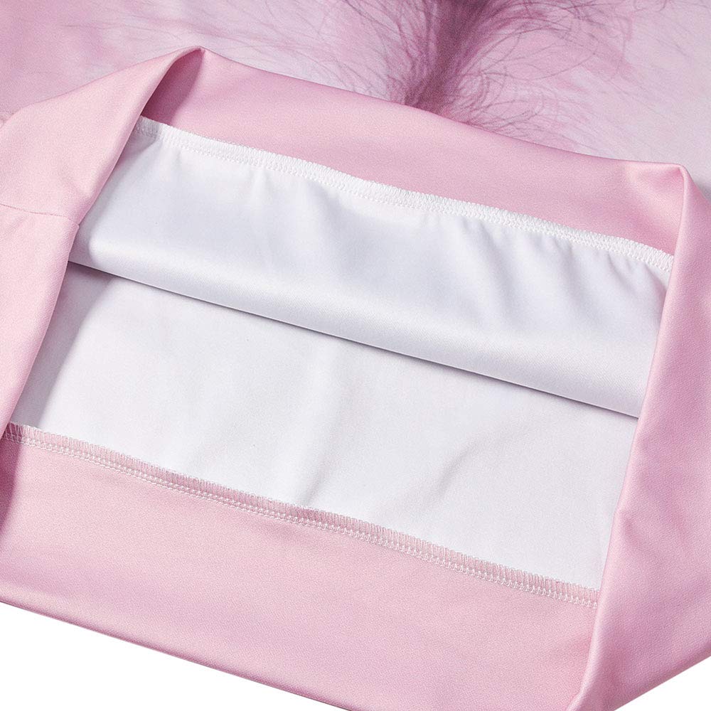 Leapparel Unisex Pullover Colorful 3D Hoodie Galaxy Sweatshirt for Men and Women Cool Graphic Prints Sweater with Big Pocket (Large/X-Large, Chest Hair-Pink)