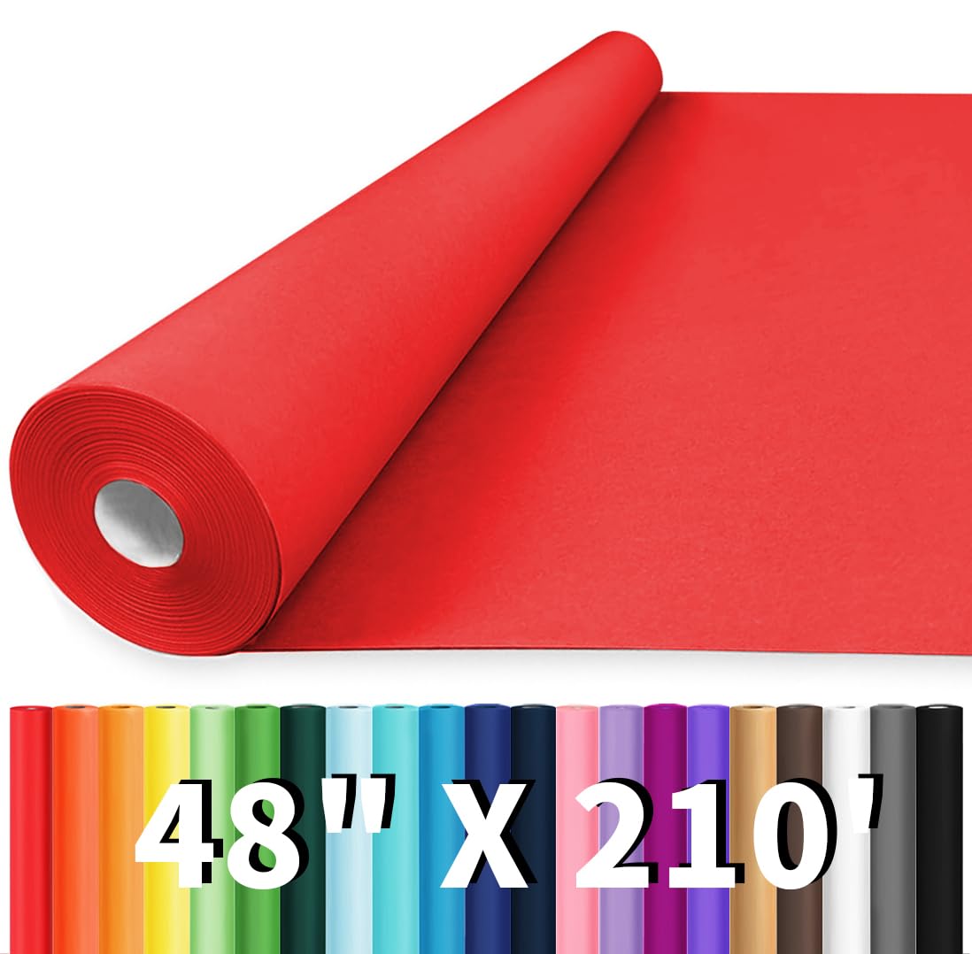 Photo 1 of *USED*
Vanhench 48" x 2520" (210') Red Wrapping Paper Roll, Craft Paper for Wedding, Art, Baby Shower, Birthday, Mother's Day Gifts & Bouquet Flower Wrapping