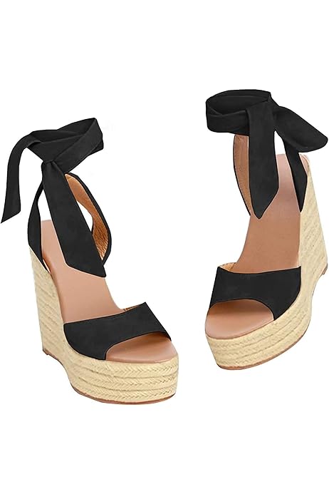 steve madden tie up wedges
