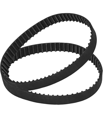 Acoeitl 150XL037 Timing Belt Rubber Pulleys Geared Drive 10mm Width 75 Teeth Closed Loop Flexible Good Tension Prevent Slip Accurate Position Easy Replace For Belt Disc Tabletop Sander 2Pcs Black - View #4
