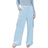 Susana Monaco Women's Satin Cargo Pants 32"