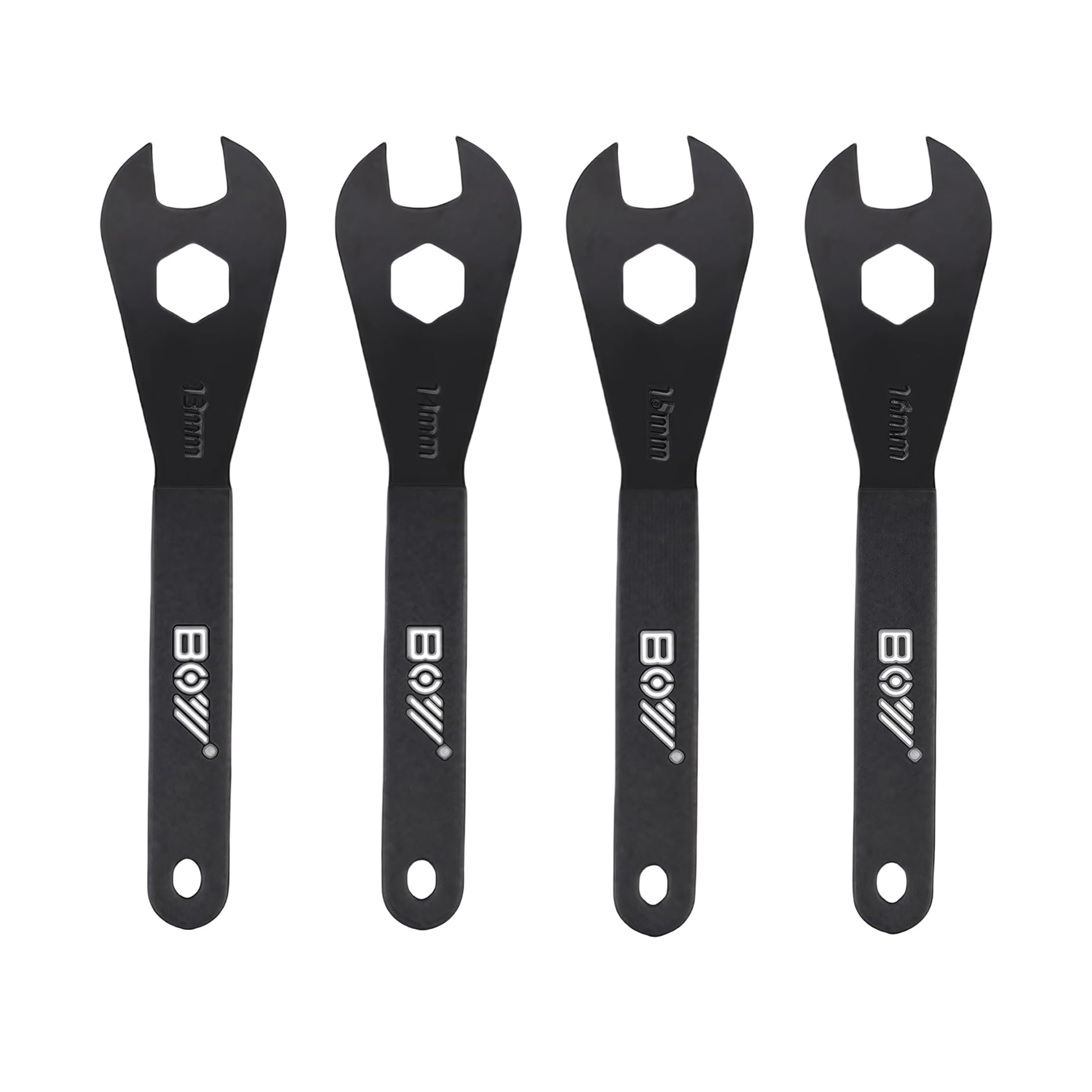 Bicycle Cone Wrench Set Tool, Bike Wheel Hub Spanner Axle Nut Installer Remover Cycling Wrench (Wrench13-14-15-16)