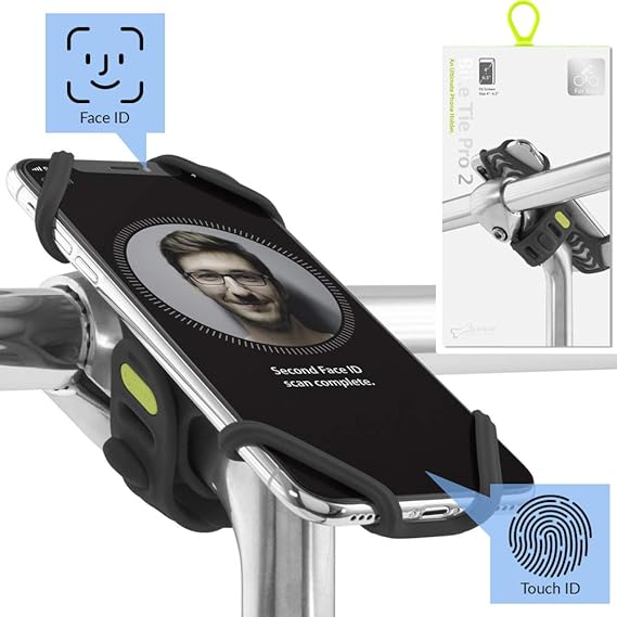 Bone Collection Face ID kompatibel, Fahrrad Handyhalterung für den Vorbau Befestigung 4 - 6,5 Zoll Smartphones, Ultra leichte