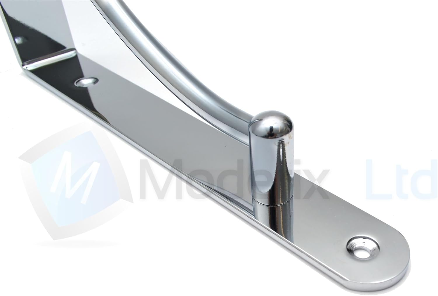 Pair Chrome Fixed Shelf Brackets Supports with Fixings 025 - Image 5