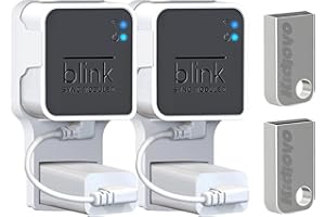 KIDJOYO 256GB USB Flash Drive & Outlet Wall Mount for Blink Sync Module 2 with Short Cable - Save Space - No Messy Wires - Easy Move Mount Bracket Holder for Blink Outdoor Indoor Security Camera (2 Pack)
