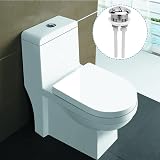 Ancable Toilet Push Button Flush Replacement Dual Chrome Round 38mm 43mm view 6
