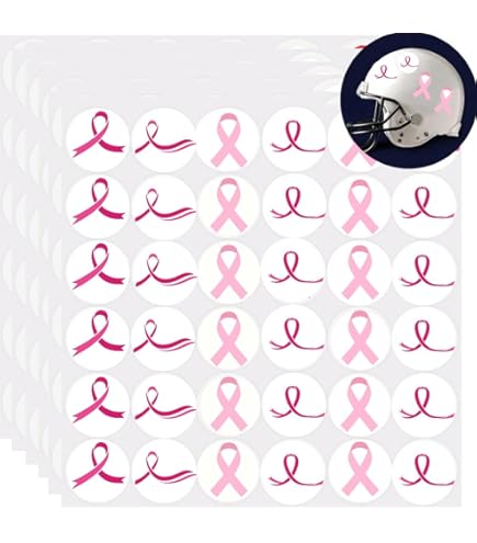 185-Piece Breast Cancer Awareness Stickers - Pink Ribbon Decals For Support & Fundraising Events