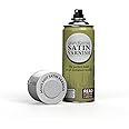 The Army Painter Aegis Suit Satin Varnish Spray for Miniature Painting - After Quickshade Spray Paint Top Coat Acrylic Varnish - Satin Finish Spray for Acrylic Model Paint, 400ml Can