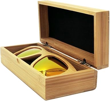 wooden sunglasses case